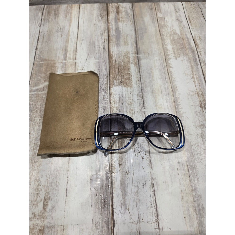 Vintage Nina Ricci Oversized Sunglasses Frames France with Pouch - READ / TLC